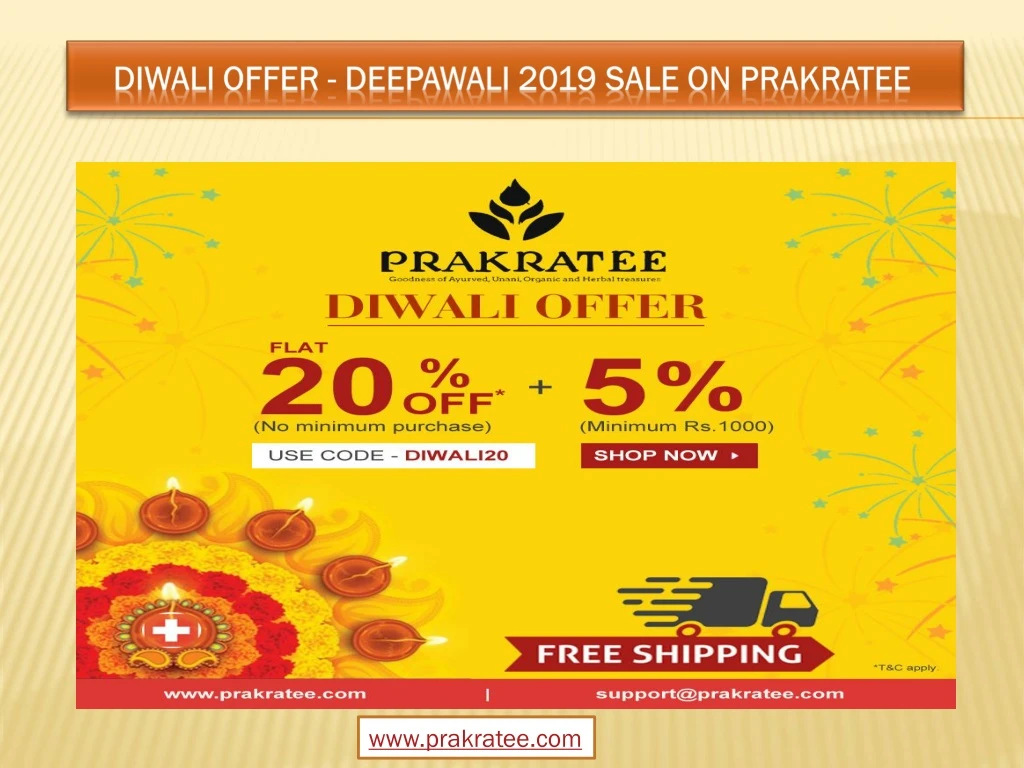 diwali offer deepawali 2019 sale on prakratee