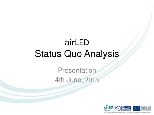 airLED Status Quo Analysis