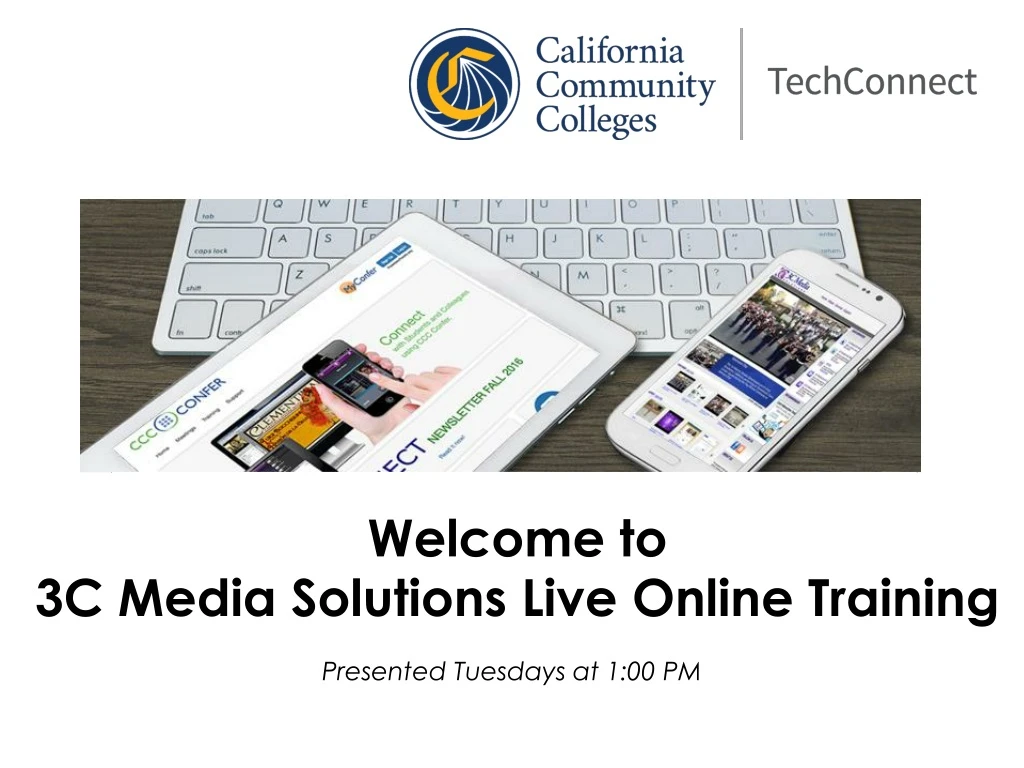 welcome to 3c media solutions live online training