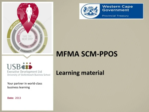 MFMA SCM-PPOS Learning material