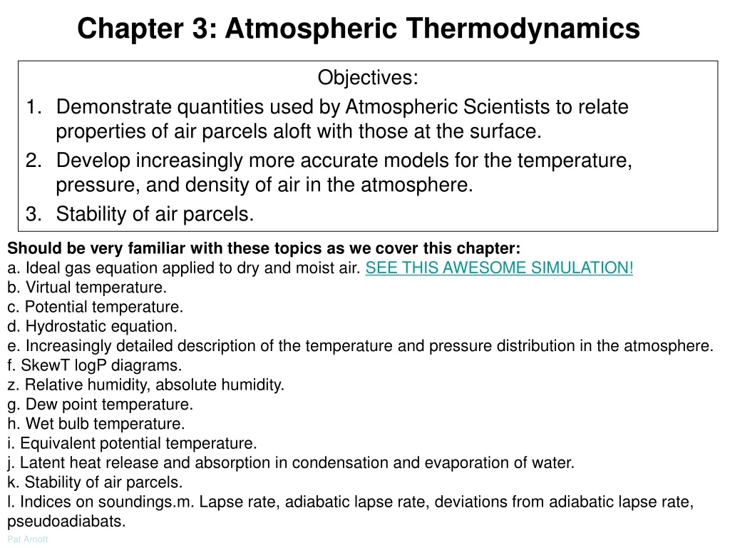 chapter 3 atmospheric thermodynamics