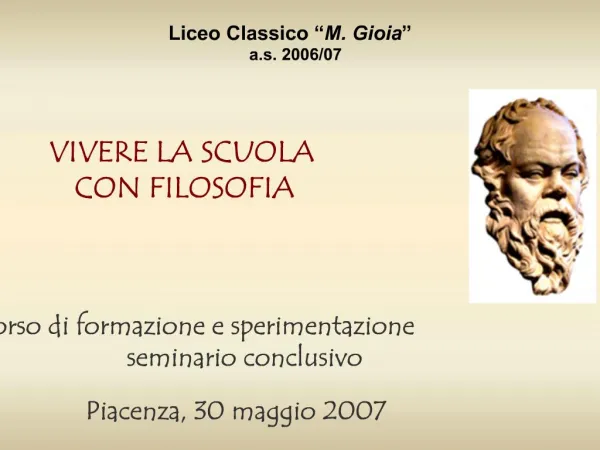 Liceo Classico M. Gioia a.s. 2006