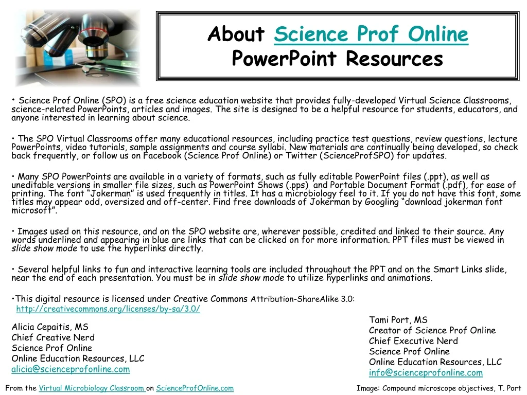 about science prof online powerpoint resources