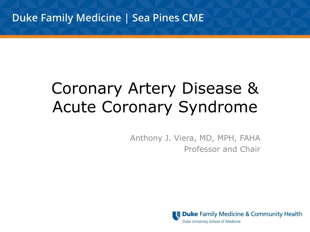 coronary artery disease acute coronary syndrome