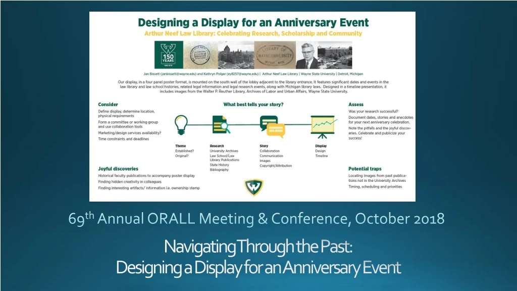 69 th annual orall meeting conference october 2018