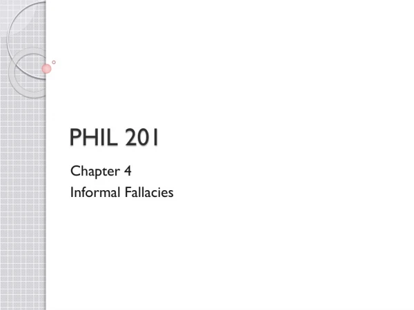 PHIL 201