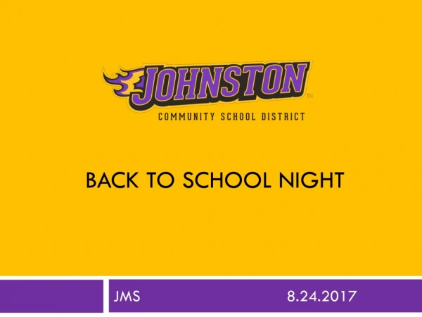 Back to school night