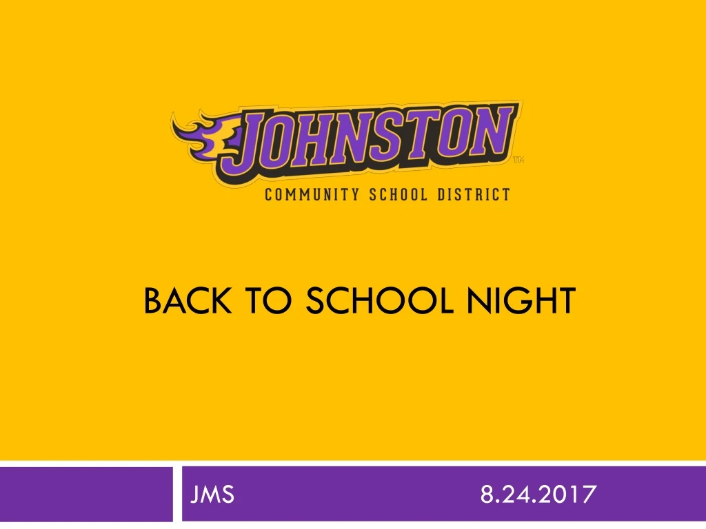 back to school night