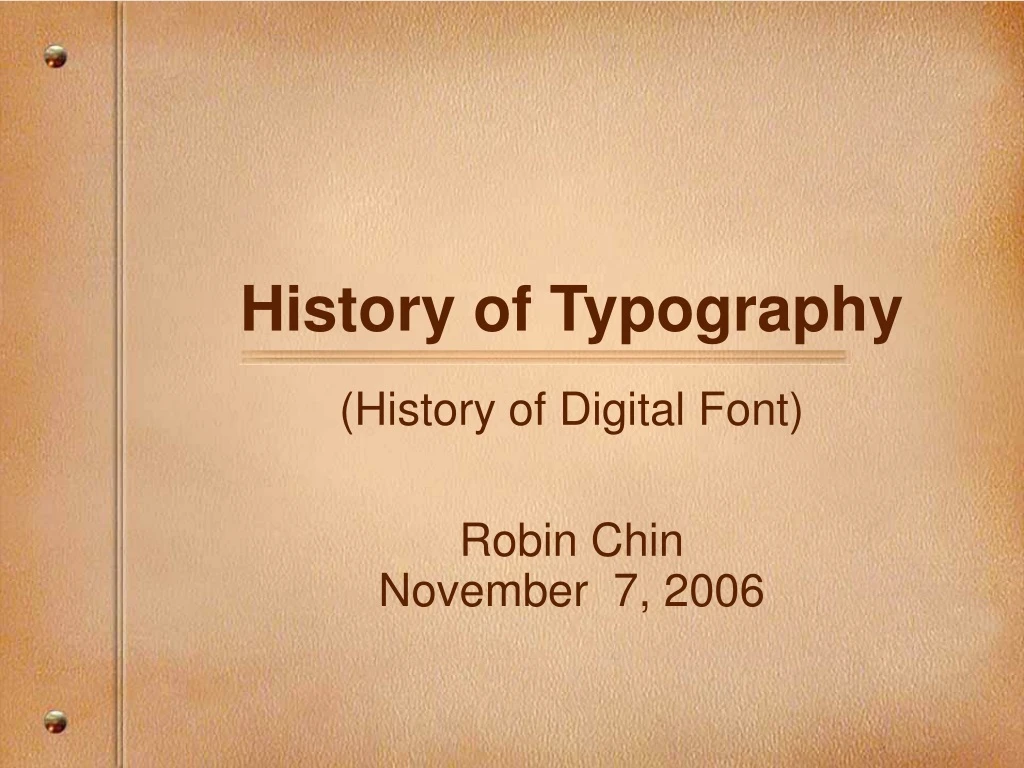 history of typography