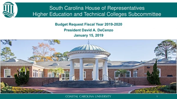 South Carolina House of Representatives Higher Education and Technical Colleges Subcommittee