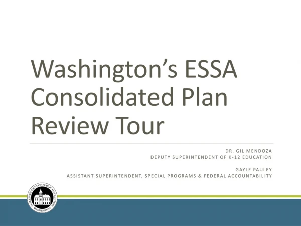 Washington’s ESSA Consolidated Plan Review Tour