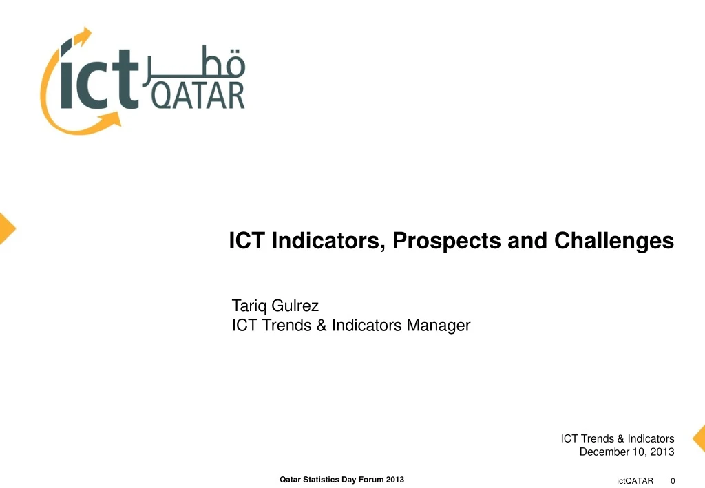 ict indicators prospects and challenges