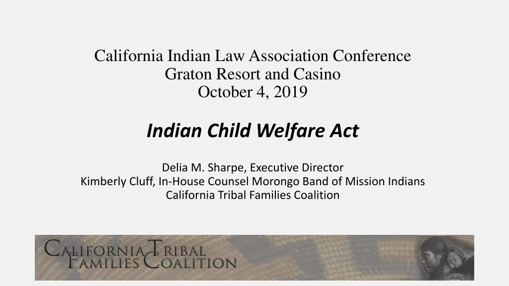 california indian law association conference