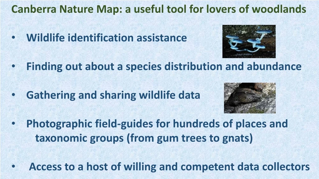 canberra nature map a useful tool for lovers
