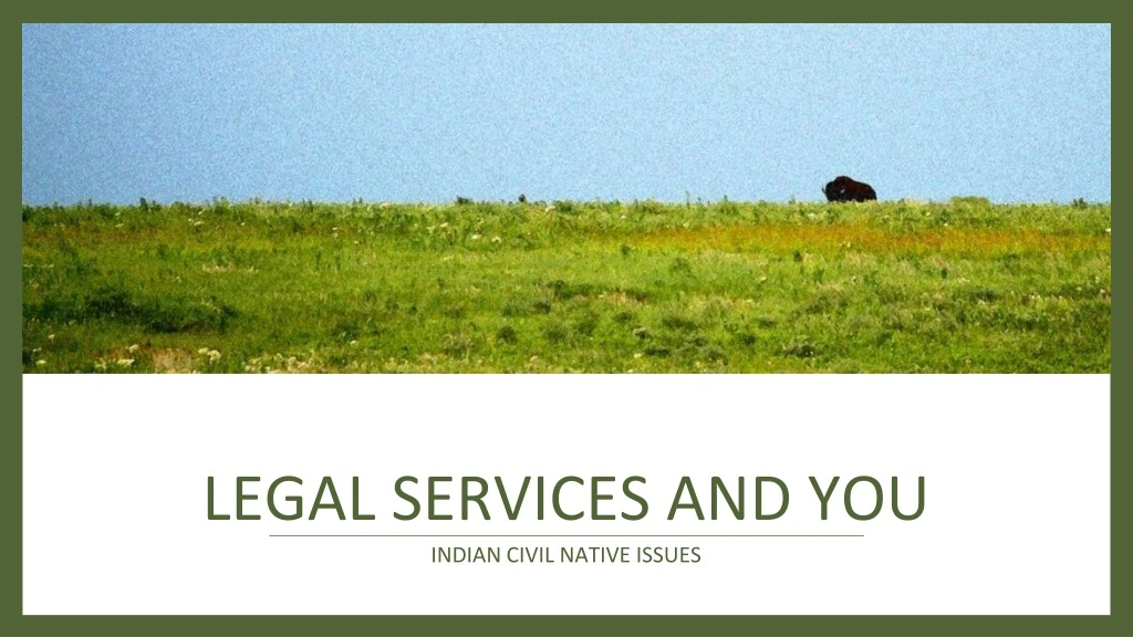 legal services and you