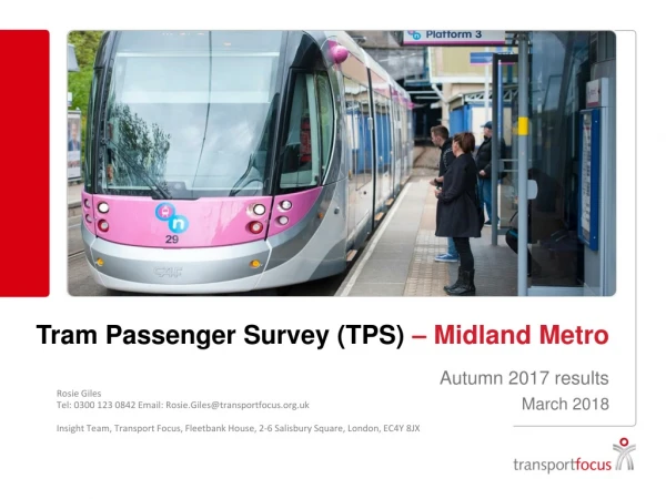 Tram Passenger Survey (TPS) – Midland Metro