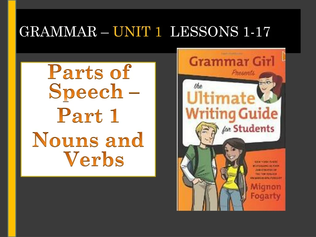 grammar unit 1 lessons 1 17