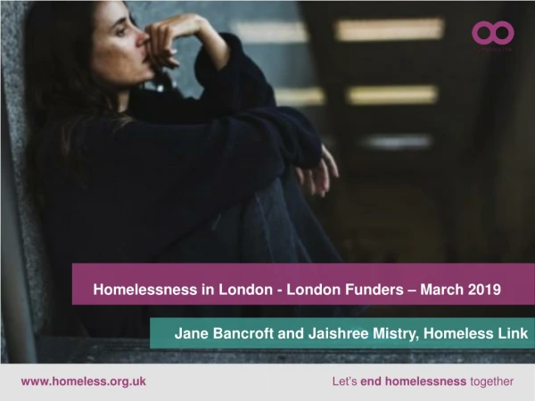 Homelessness in London - London Funders – March 2019