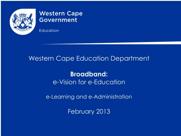 From Broadband to eEducation
