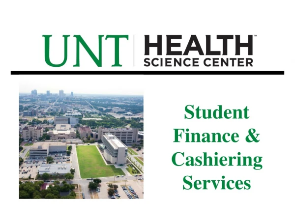 Student Finance &amp; Cashiering Services