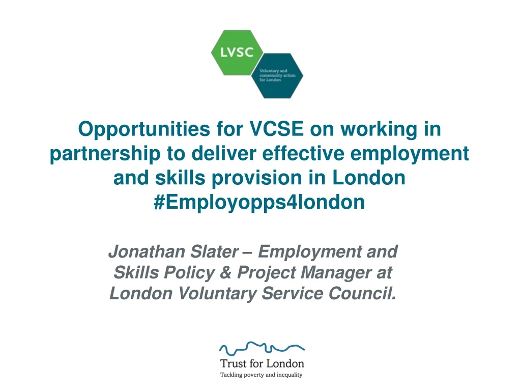 opportunities for vcse on working in partnership