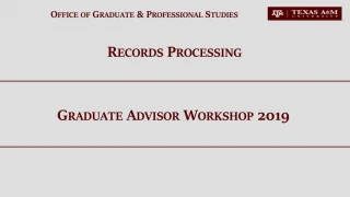 Records Processing - slide 1