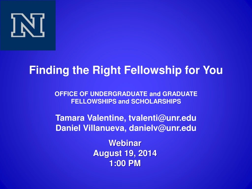 finding the right fellowship for you office