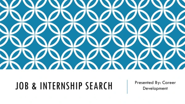 Job &amp; internship search