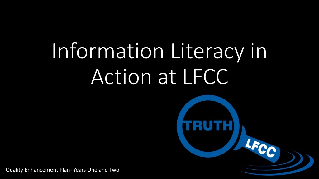information literacy in action at lfcc