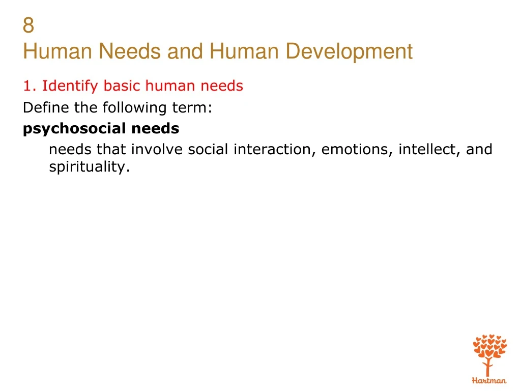 1 identify basic human needs