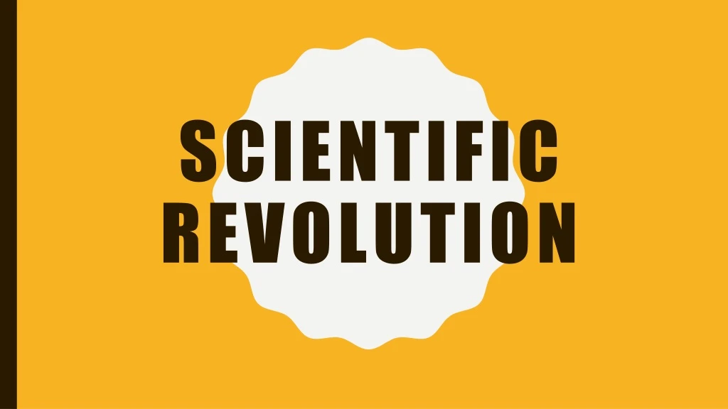 scientific revolution