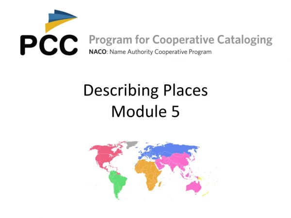 Describing Places Module 5