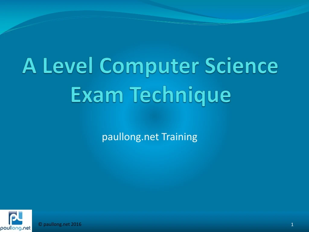 a level computer science exam technique