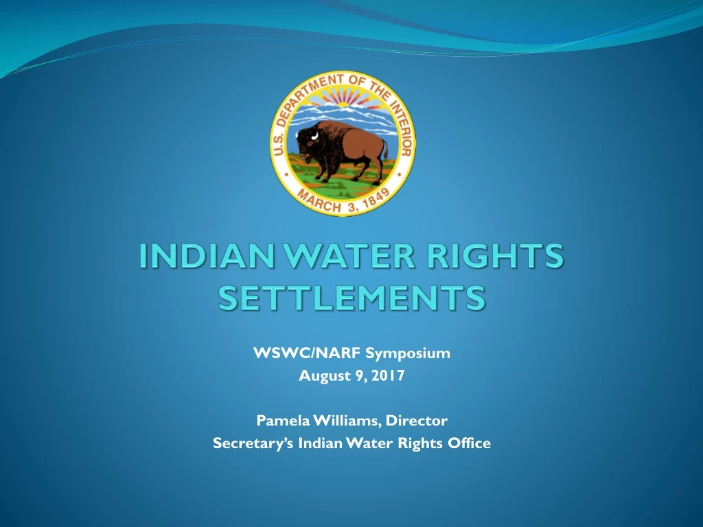 indian water rights settlements