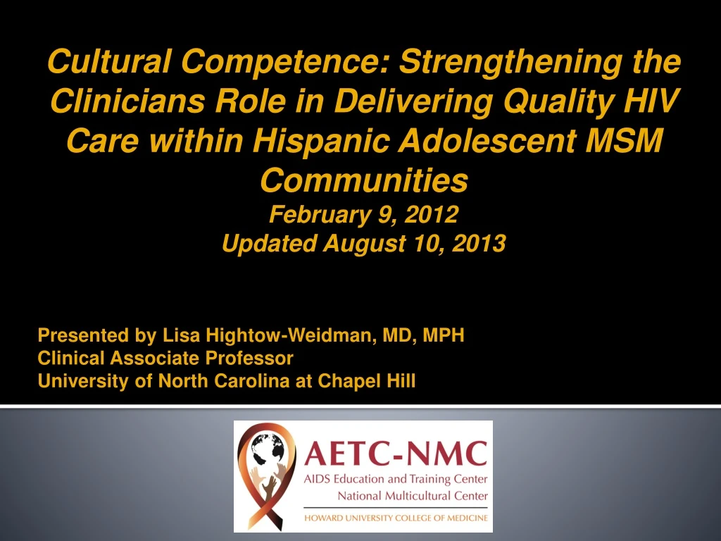 cultural competence strengthening the clinicians