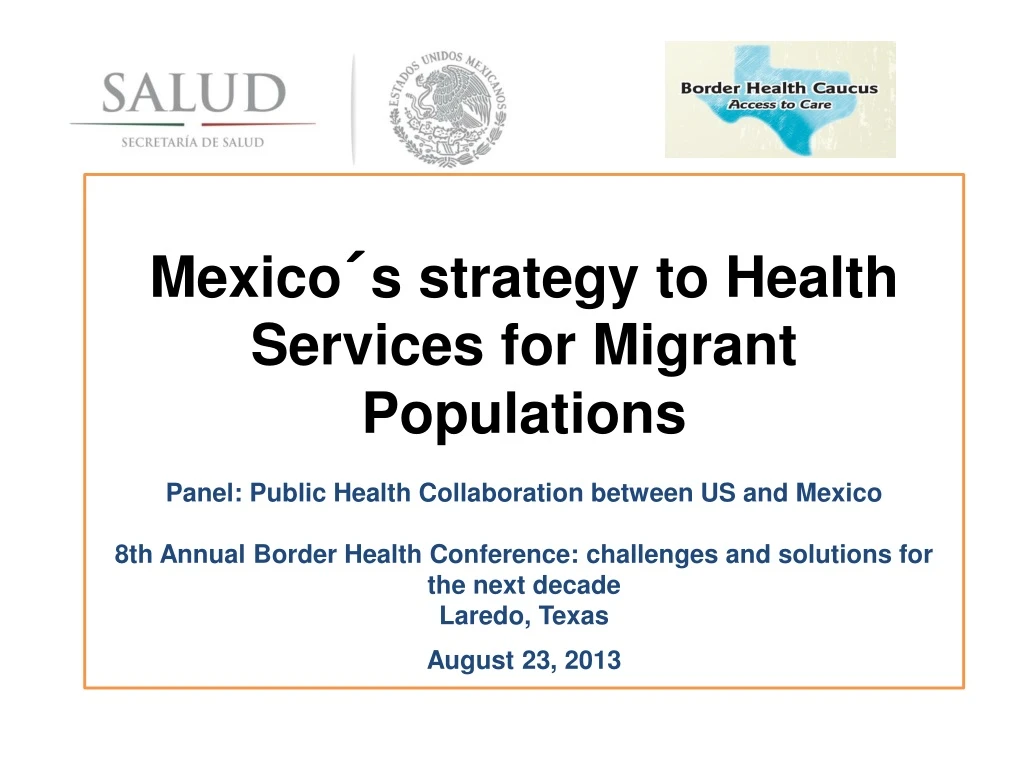 mexico s strategy to health services for migrant