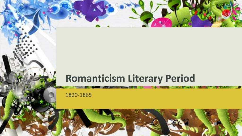 romanticism literary period