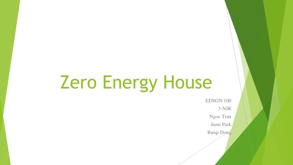 zero energy house
