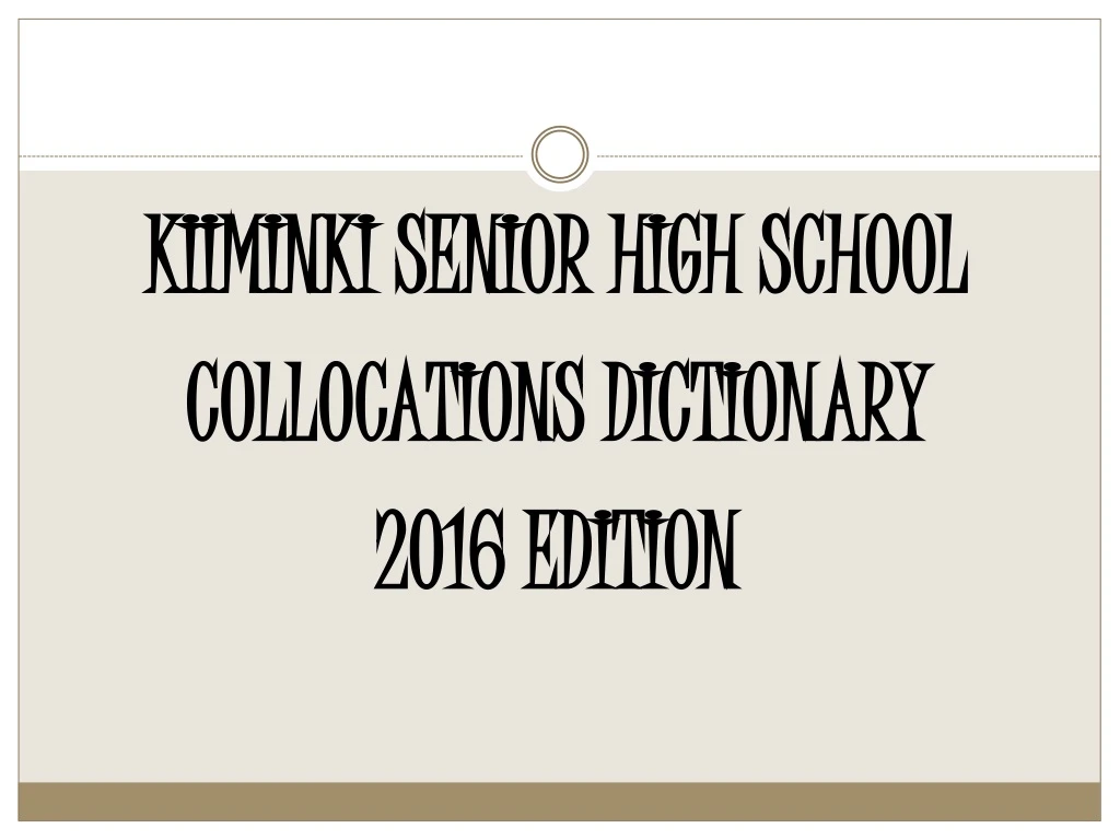 kiiminki senior high school collocations