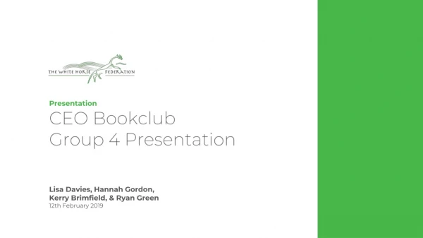 Presentation CEO Bookclub Group 4 Presentation