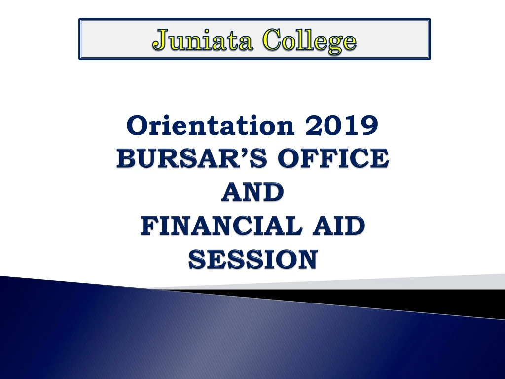 bursar s office and financial aid session