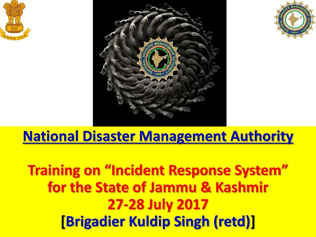 national disaster management authority training
