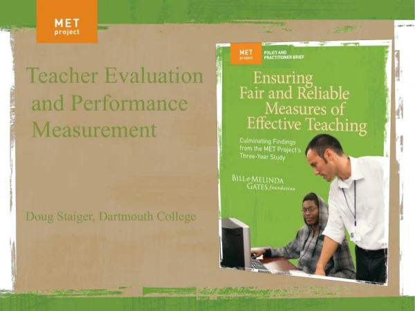 Teacher Evaluation and Performance Measurement