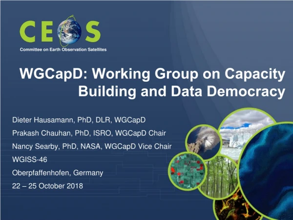 WGCapD: Working Group on Capacity Building and Data Democracy