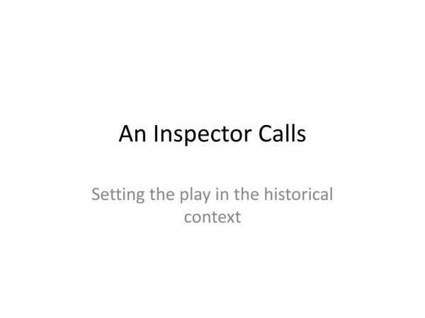 An Inspector Calls