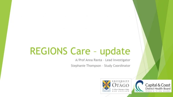 REGIONS Care – update