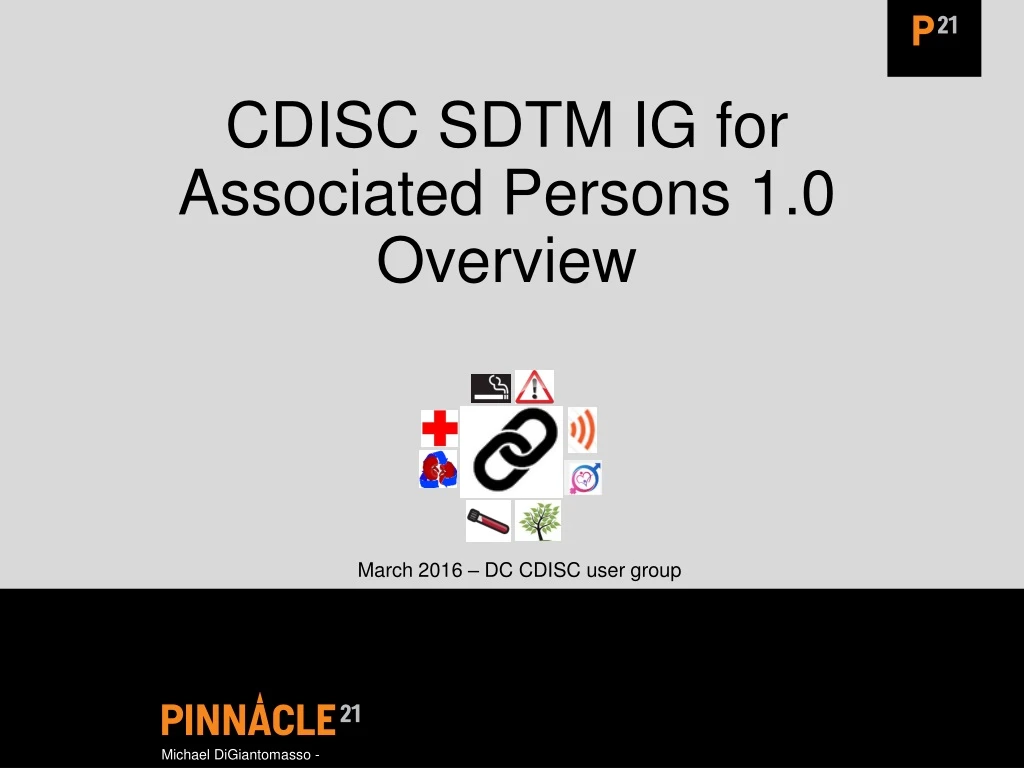 cdisc sdtm ig for associated persons 1 0 overview