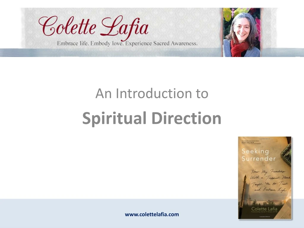 an introduction to spiritual direction