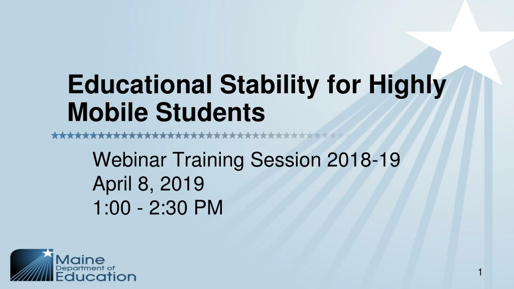 educational stability for highly mobile students