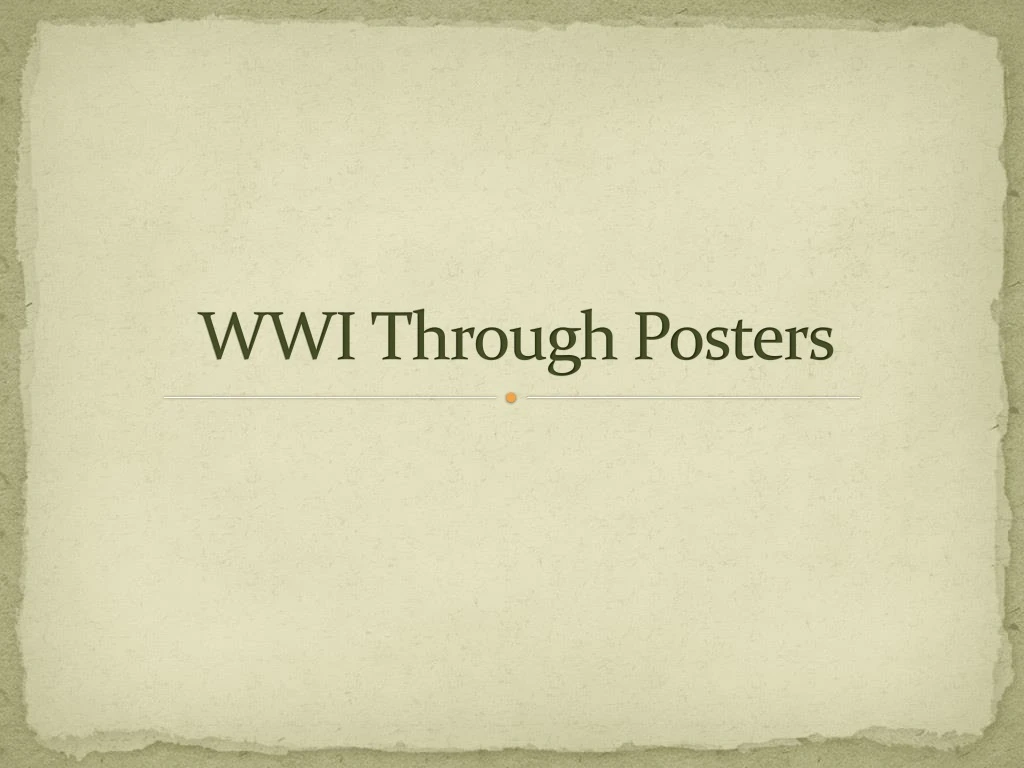 wwi through posters